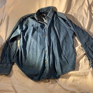Ralph Lauren polo vintage style denim long sleeve